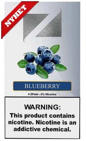 4 STK: ZIIP Pod Blueberry - Evaeske