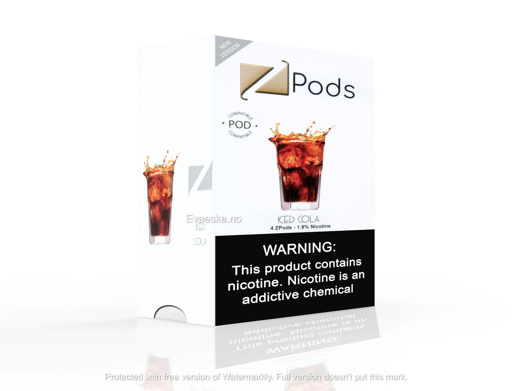 4 STK: ZIIP Pod Iced Cola - Evaeske