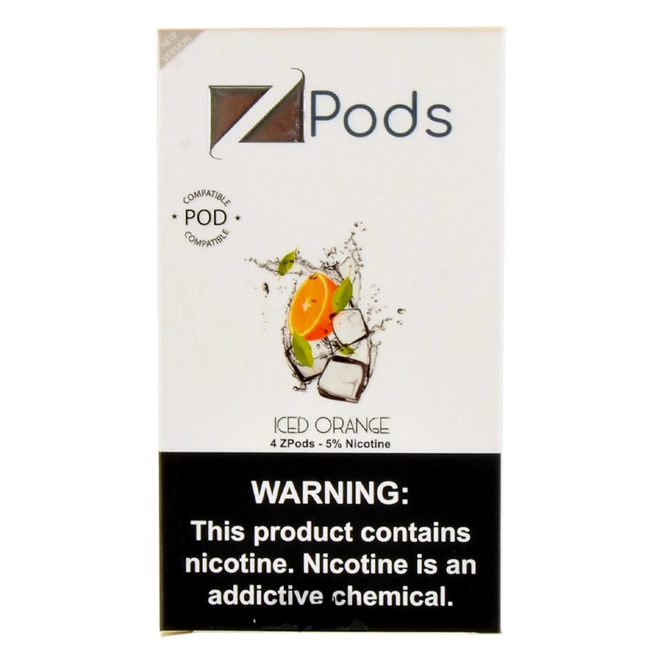 4 STK: ZIIP Pod Iced Orange - Evaeske