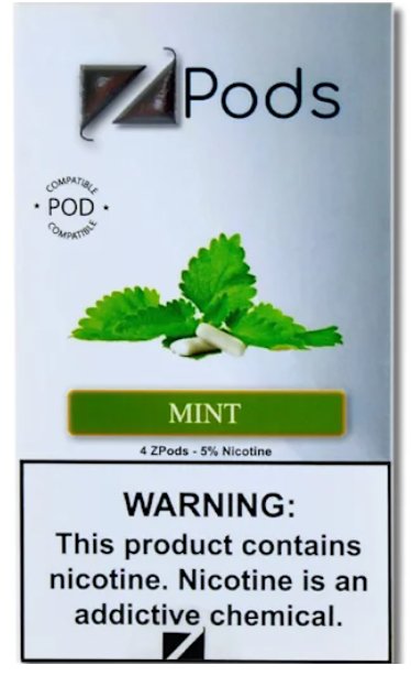4 STK: ZIIP Pod Mint - Evaeske