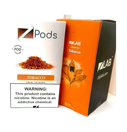 4 STK: ZIIP Pod Tobacco - Evaeske