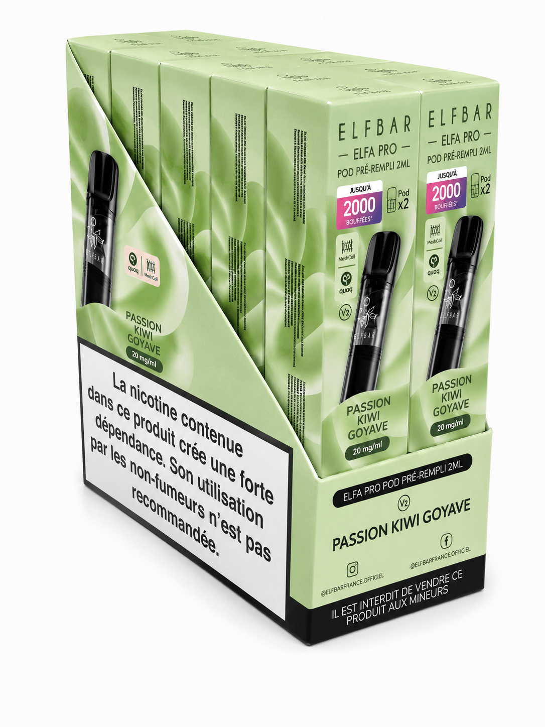 ELFA PRO Pods 2x Passion Fruit Kiwi Guava