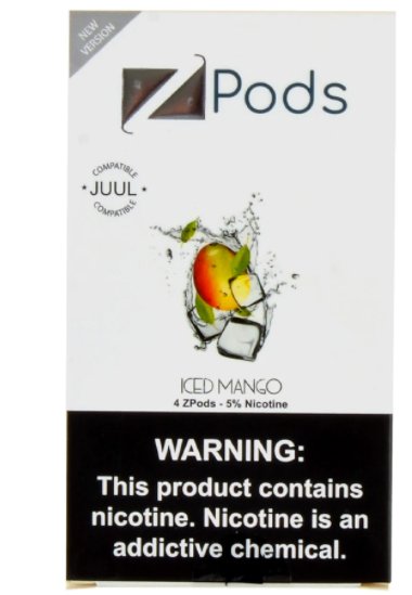 Pack de 4 ZIIP Pods Iced Mango