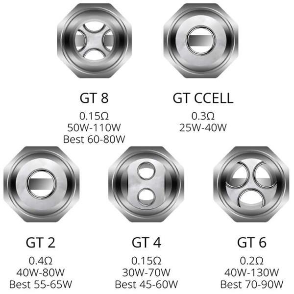 6 Stk: Vaporesso Coil GT CCELL GT4 GT8 GT2 GT6 GT1 | Vapemax