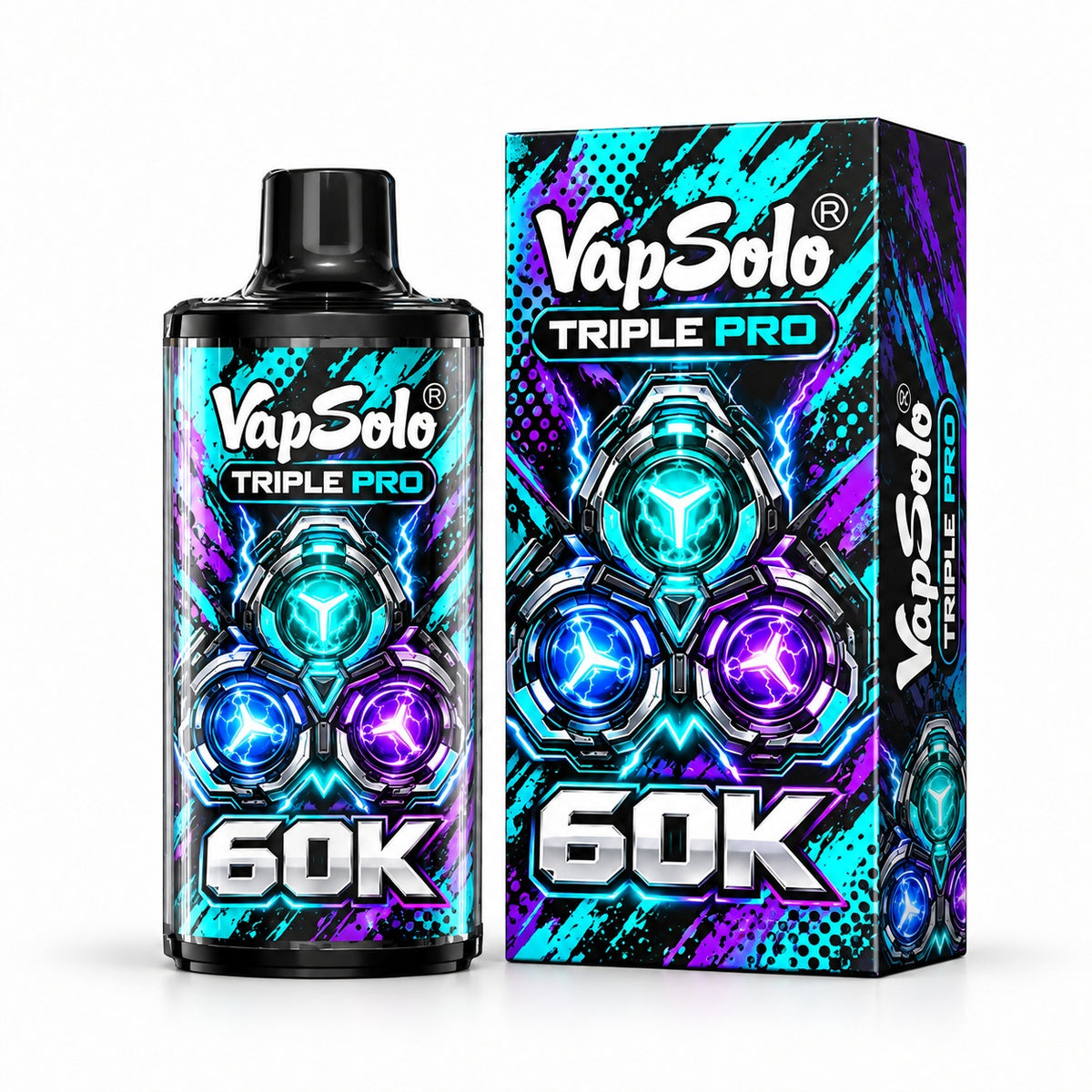 Vapsolo Triple Pro 60K vaper desechable 3 sabores